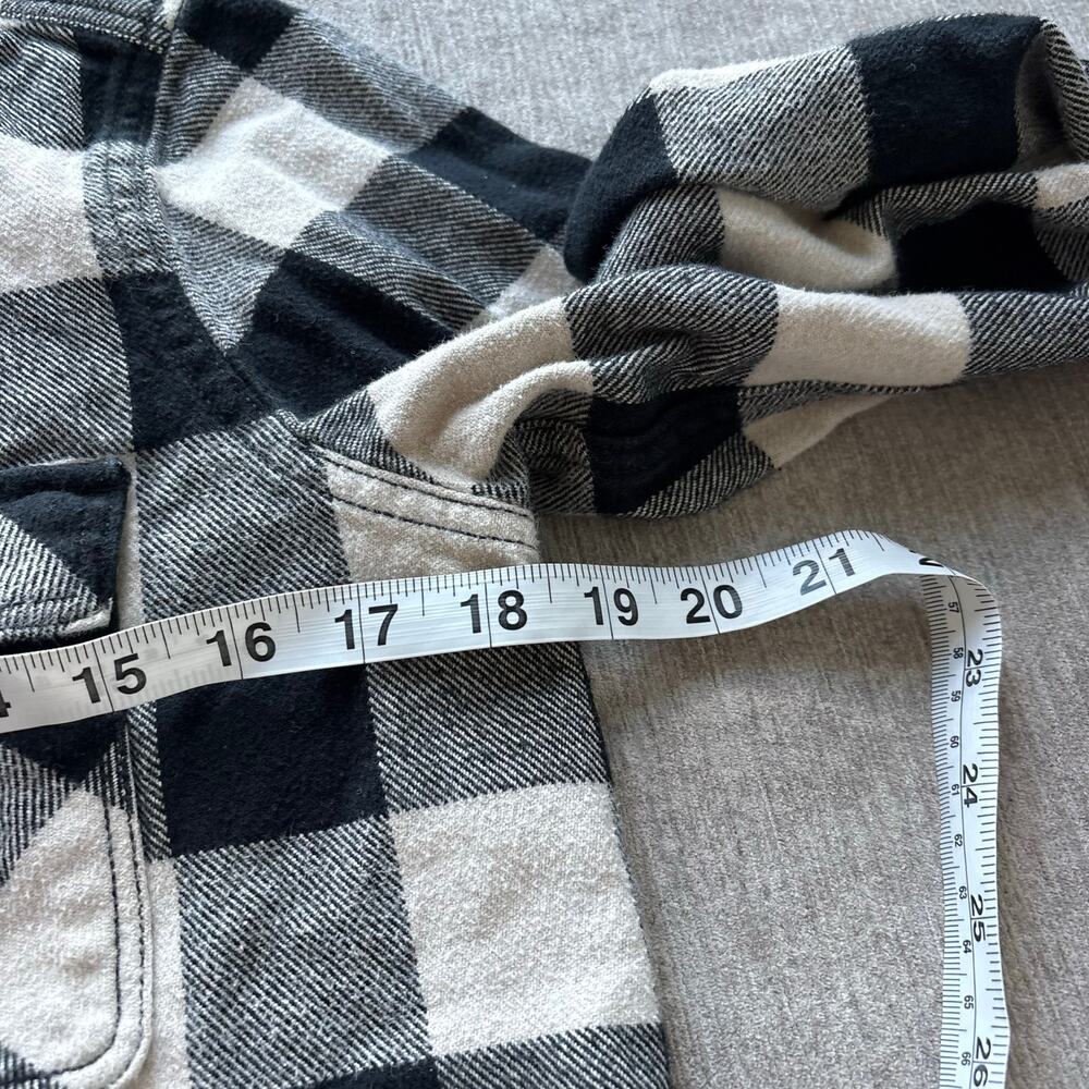 Roots Black White Flannel Shirt Jacket - Picture 4 of 5